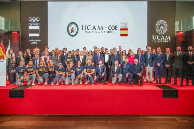 Presentación del Campus de Madrid de la UCAM-Comité Olímpico Español en Torrejón de Ardoz
