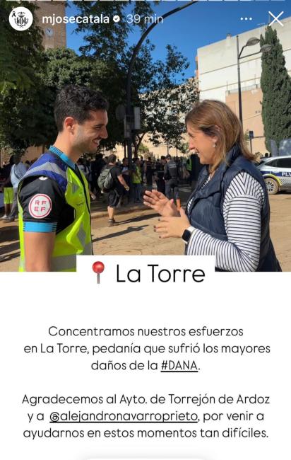 María José Catalá, alcaldesa de Valencia, con Alejandro Navarro