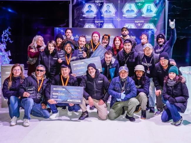 Todos los ganadores de la tercera competición a nivel mundial de esculturas de hielo