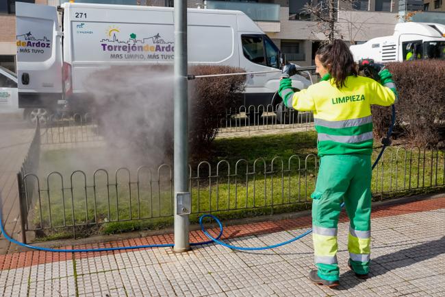 Trabajos de limpieza en las calles