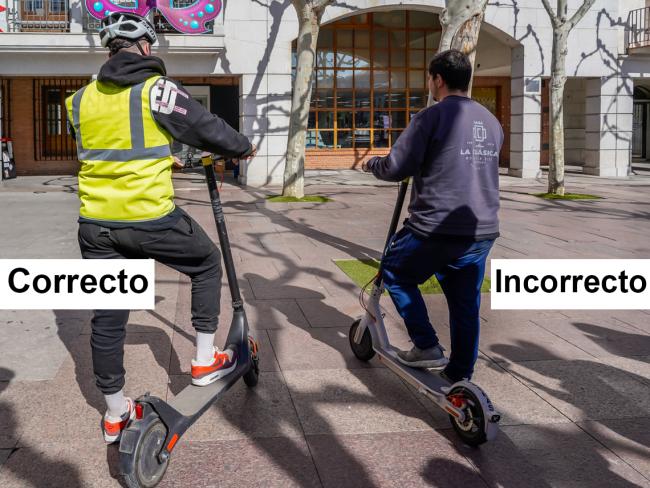 Ejemplos de equipación correcta e incorrecta