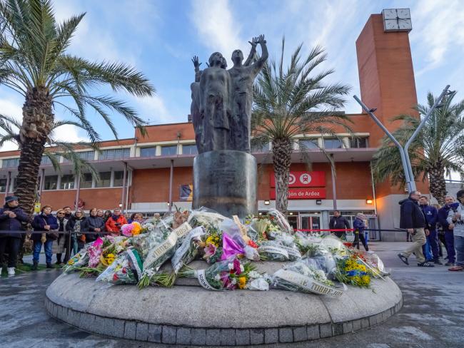 El monumento que se erige en la ciudad en homenaje a las víctimas