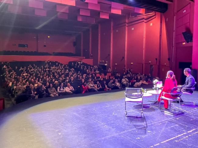 El alcalde, Alejandro Navarro, y la concejala de Igualdad y Festejos, María Eugenia Gil, en el Acto Central