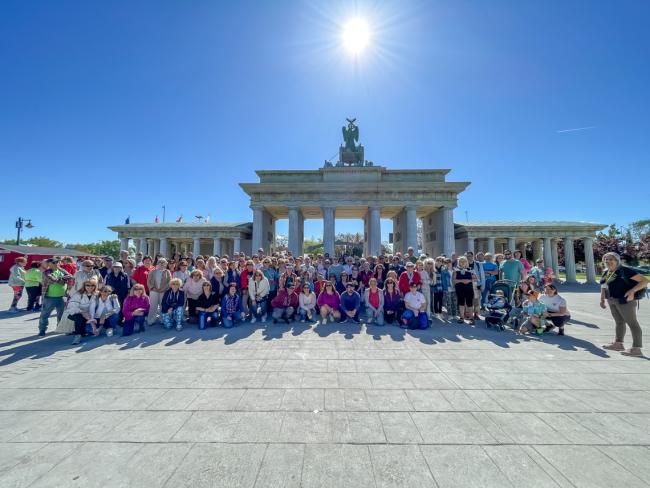 Participantes del Paseo Saludable por el Parque Europa