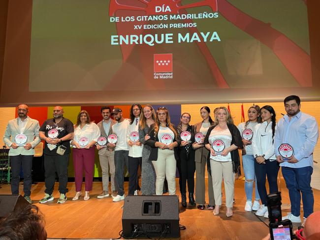 El alcalde, Alejandro Navarro, con el resto de los premiados