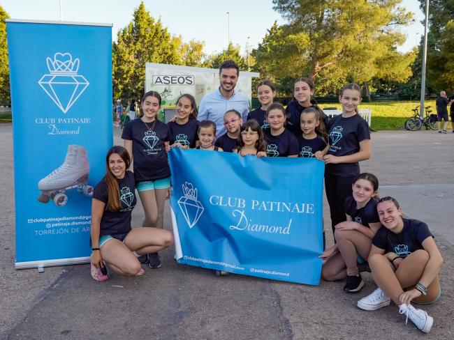 La jornada contó con la participación del Club Patinaje Diamond