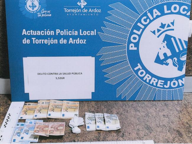 Dinero incautado en otra de las intervenciones