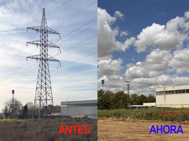El Ayuntamiento de Torrejón de Ardoz ha retirado 6 torres eléctricas aéreas 