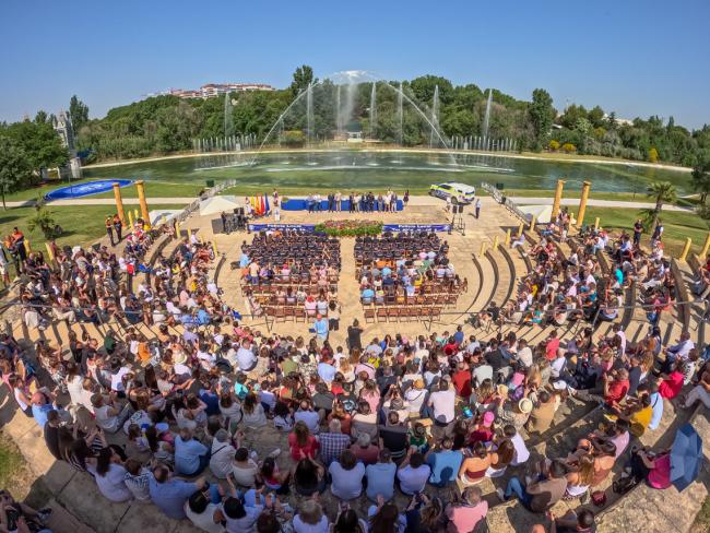 El acto se celebró en el Teatro Griego del Parque Europa