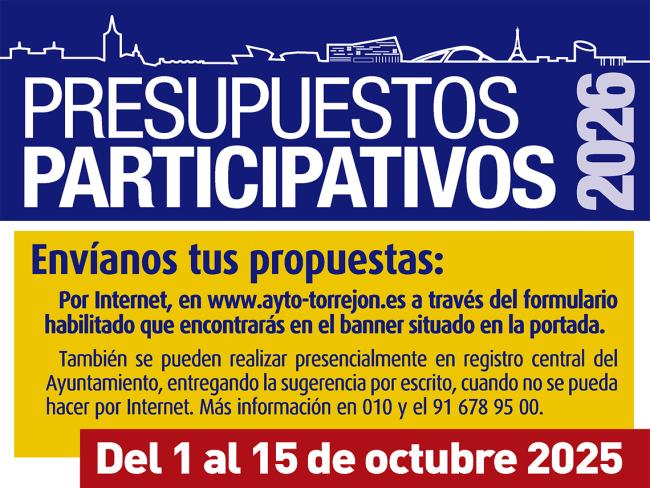 Presupuestos Participativos de cara al Presupuesto del Ayuntamiento 2026