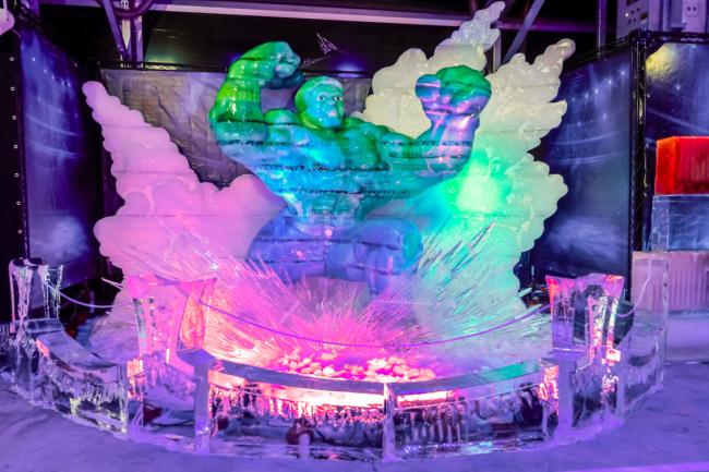 Ice Festival, la mayor exposición de figuras de hielo de Europa