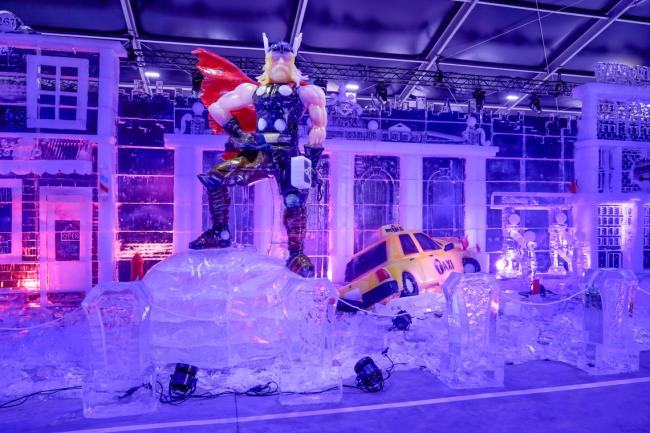 Ice Festival, la mayor exposición de figuras de hielo de Europa
