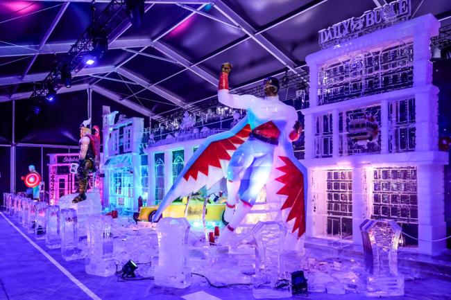 Ice Festival, la mayor exposición de figuras de hielo de Europa