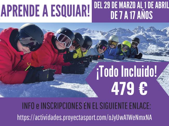 Viaje para aprender a esquiar