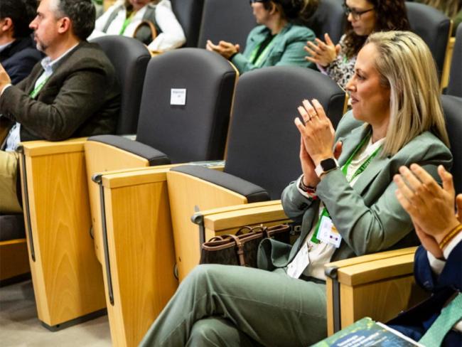 La concejala de Sanidad, Transparencia y Digitalización, Carla Picazo, en el acto de los enerTIC Awards