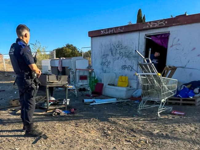 Uno de los inmuebles ocupados ilegalmente y en condiciones antihigiénicas