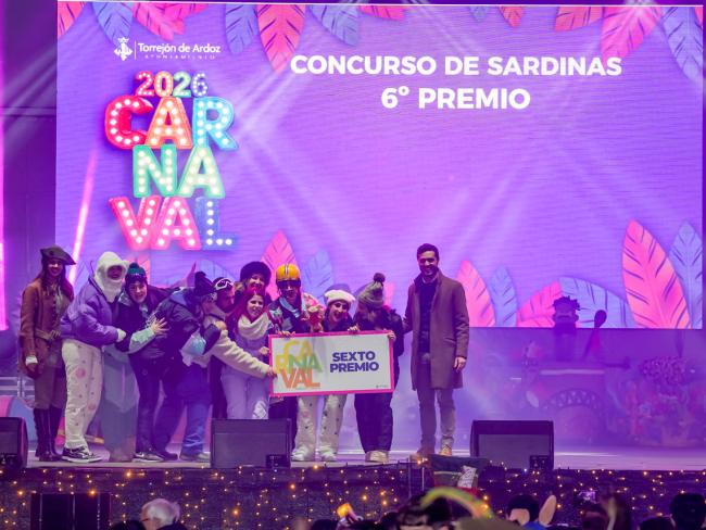 Carnaval 2026 Torrejón de Ardoz - Concurso Sardinas 6º Premio