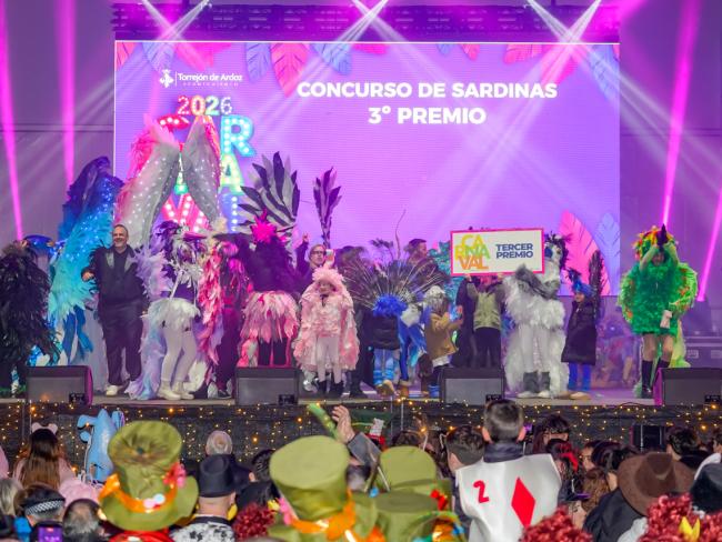 Carnaval 2026 Torrejón de Ardoz - Concurso Sardinas 3º Premio