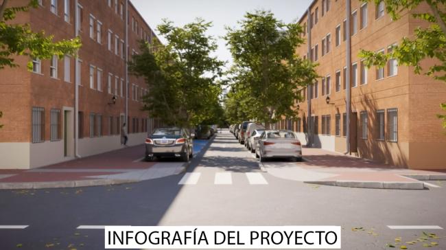 Recreación del resultado final Proyecto de Regeneración Urbana del Barrio San José  