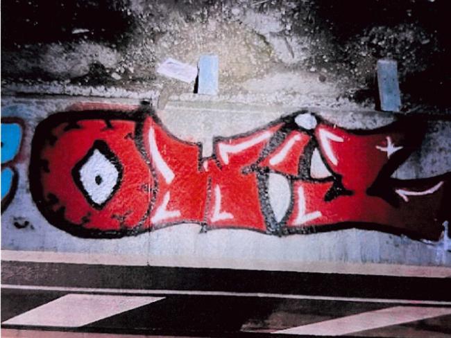 Una de las pintadas realizadas