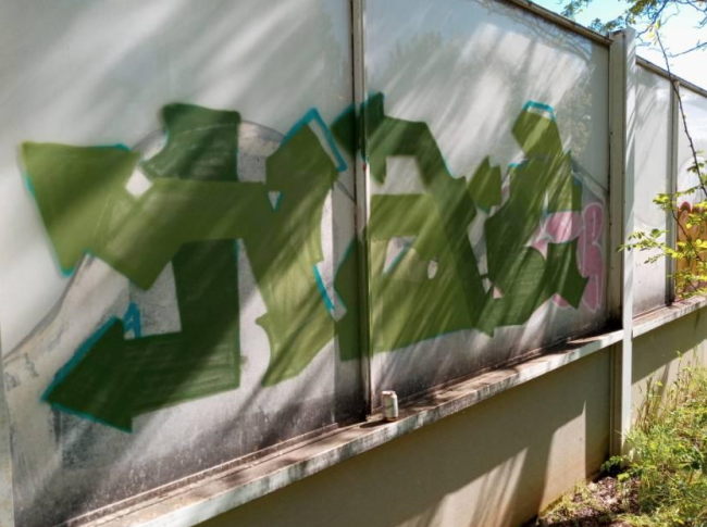 Una de las pintadas realizadas