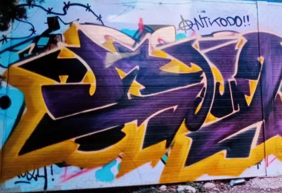 Una de las pintadas realizadas
