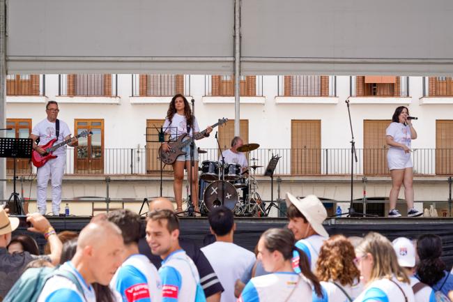 Una de las actuaciones en la Plaza Mayor