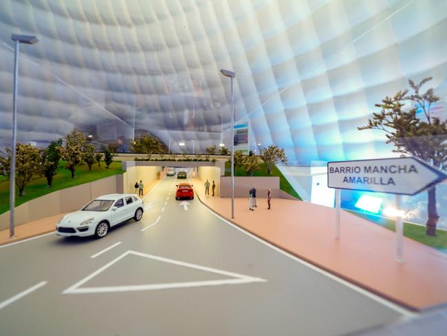 Imágenes de una maqueta que reproduce el resultado final de la inversión